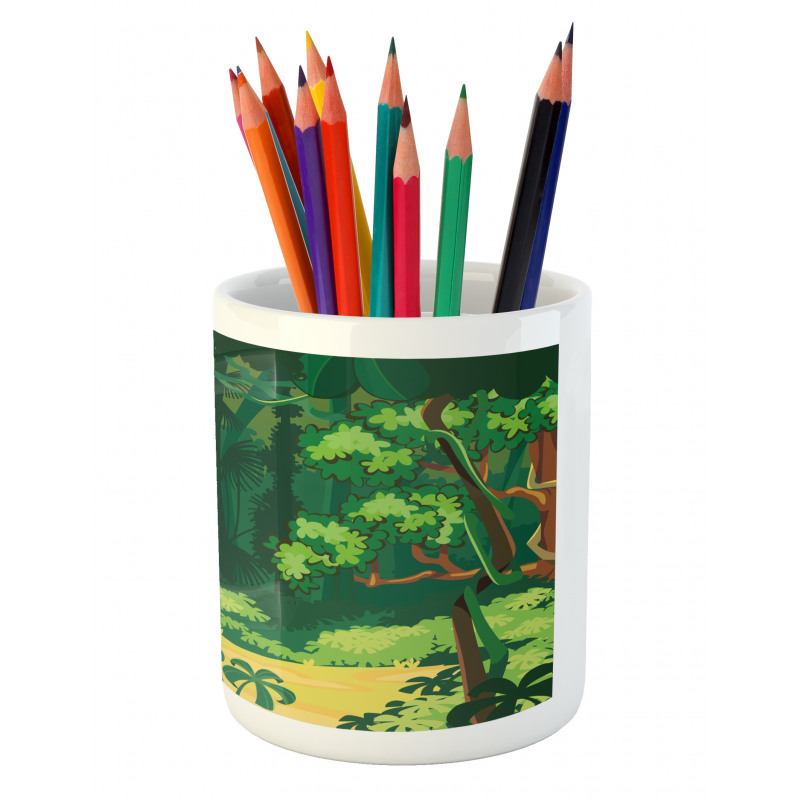 Outdoor Scene Exotic Pencil Pen Holder