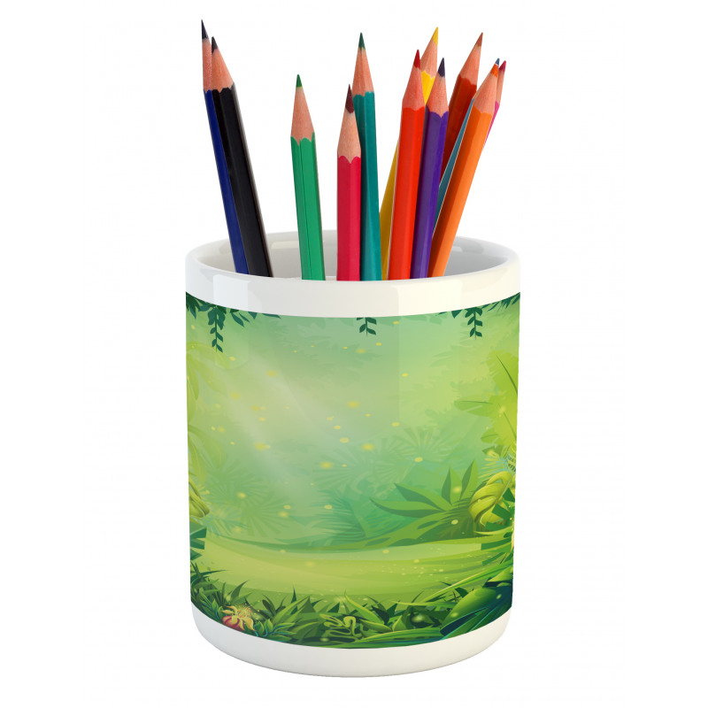 Cartoon Vivid Scene Pencil Pen Holder