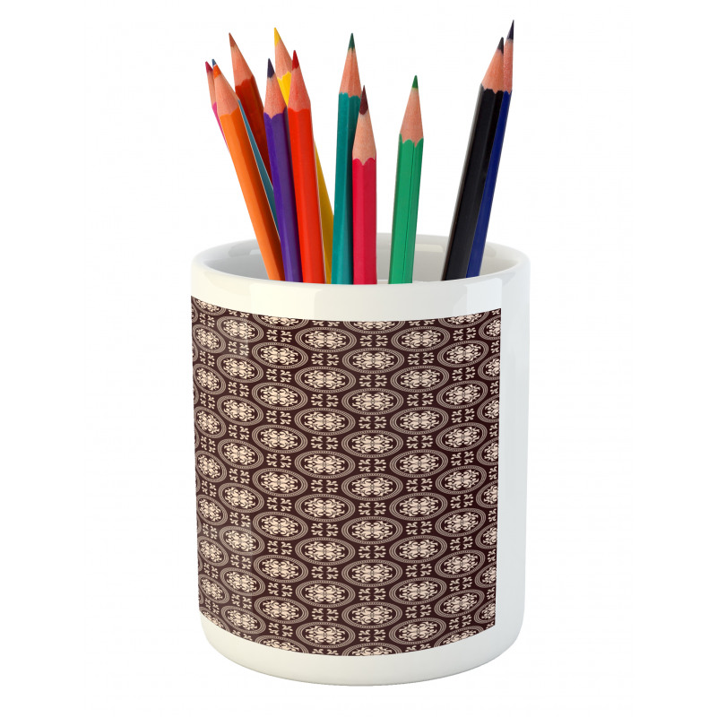 Flourishing Antique Motifs Pencil Pen Holder