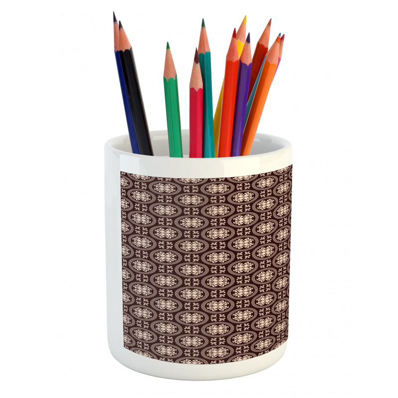 Flourishing Antique Motifs Pencil Pen Holder