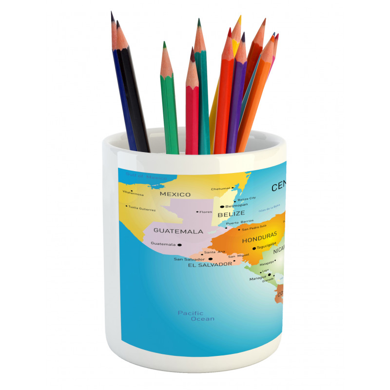 Cities in America Pencil Pen Holder