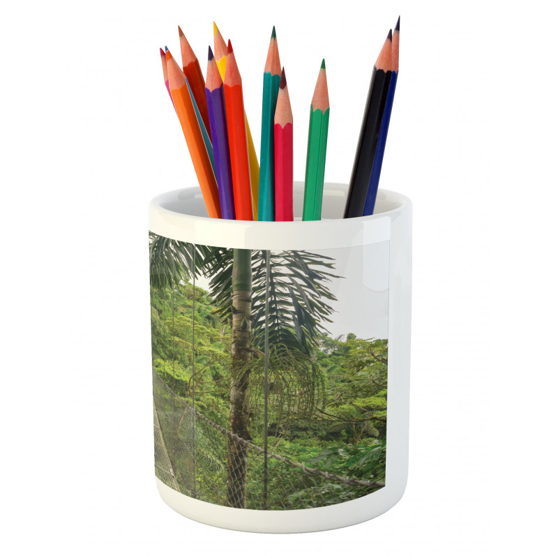 Bridge in Forest Pencil Pen Holder