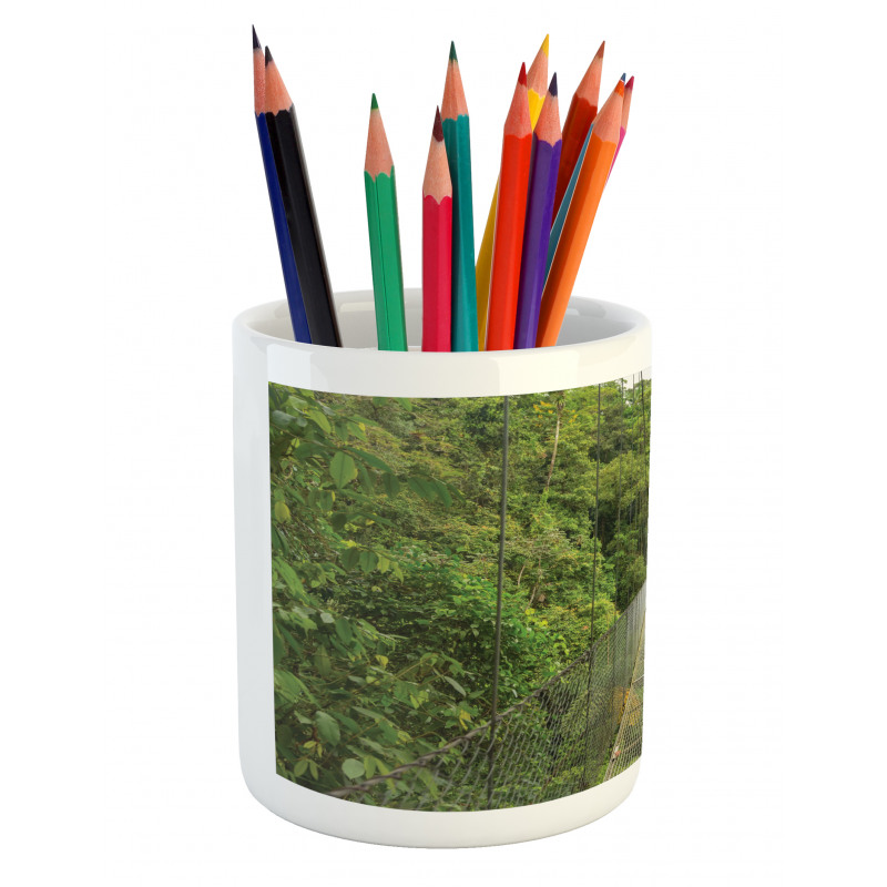 Bridge in Forest Pencil Pen Holder