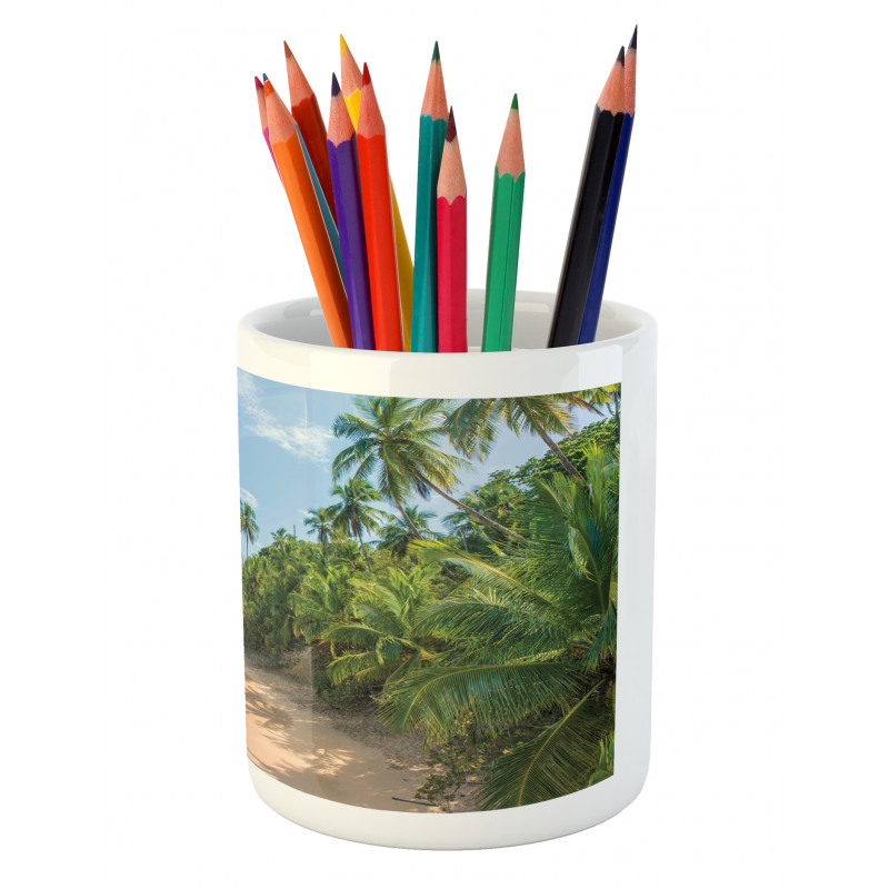 Wild Tropical Beach Pencil Pen Holder