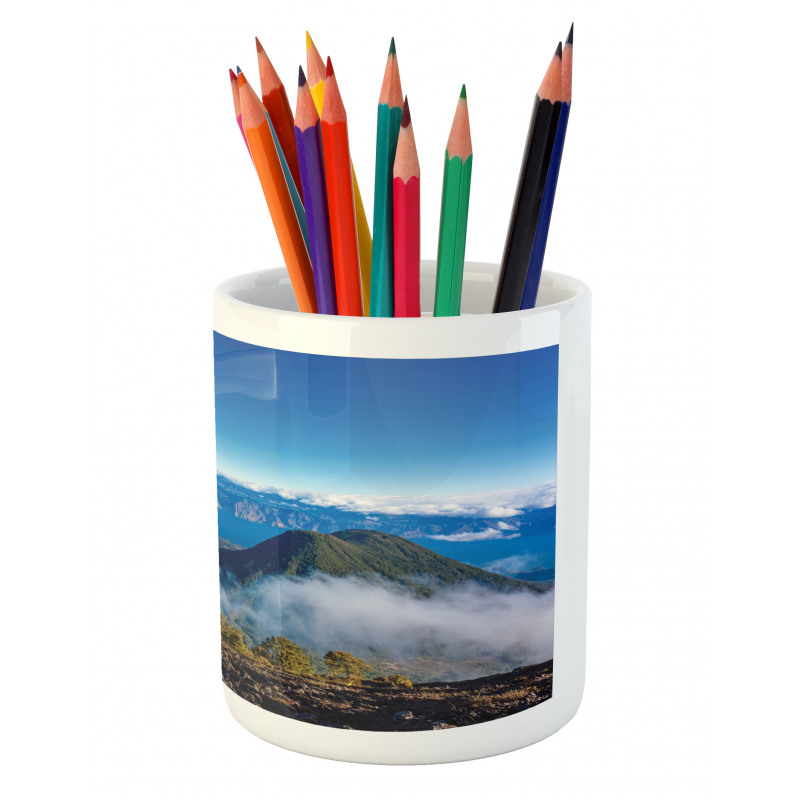 Lake Atitlan View Pencil Pen Holder