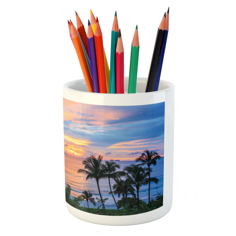 Serene and Tropical Pencil Pen Holder