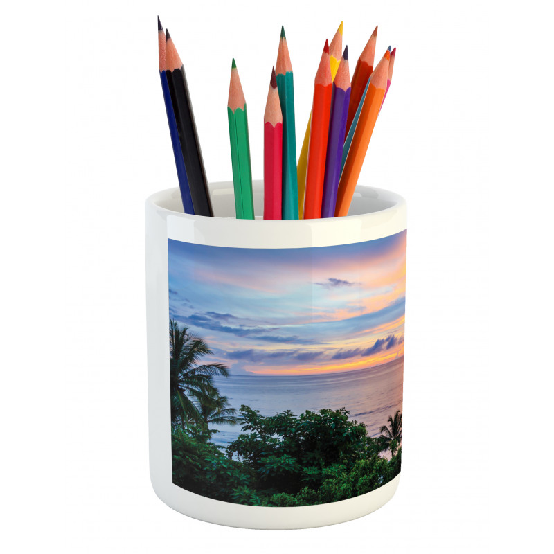 Serene and Tropical Pencil Pen Holder