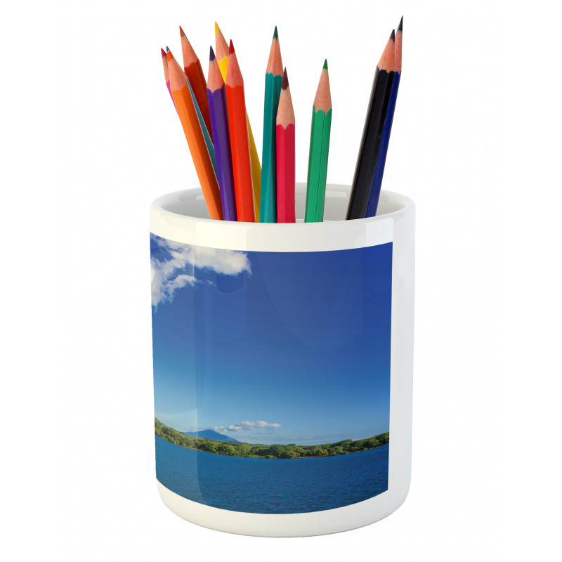 Ometepe Island Shot Pencil Pen Holder