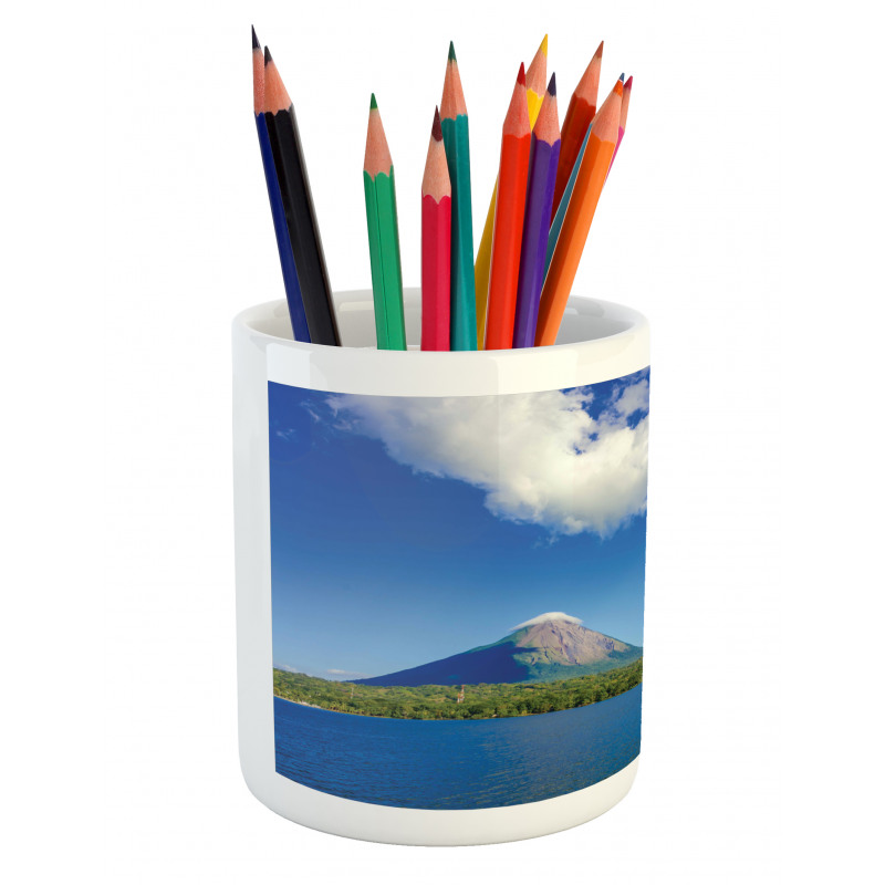 Ometepe Island Shot Pencil Pen Holder