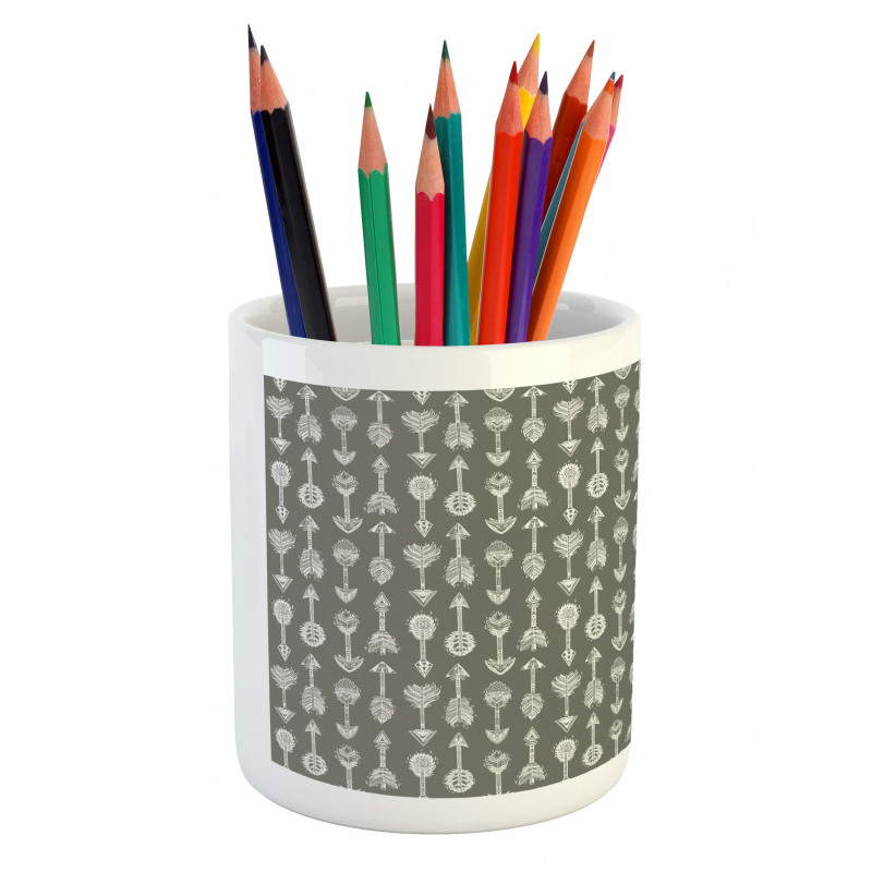 Ethnic Design Repetition Pencil Pen Holder