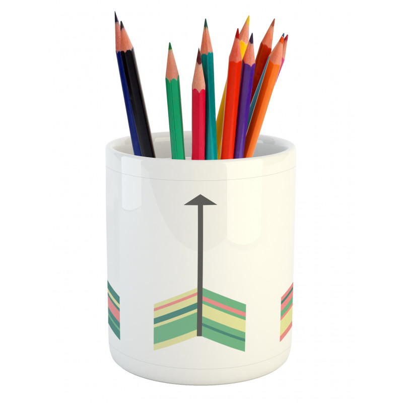 Colorful Symbol Illustration Pencil Pen Holder