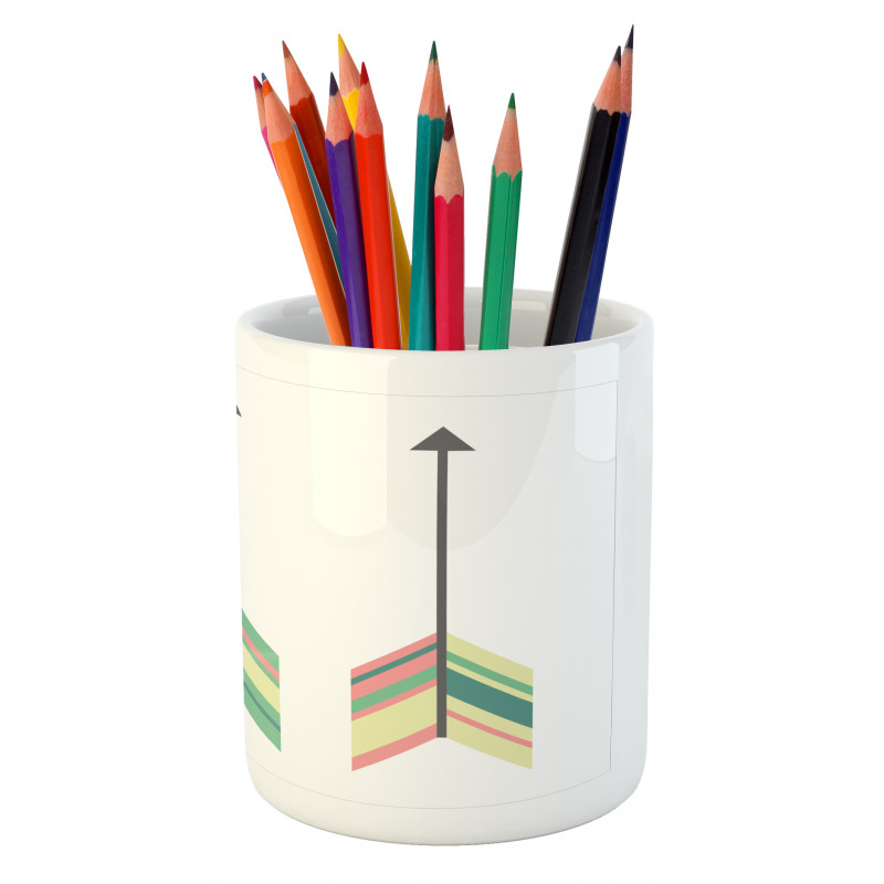 Colorful Symbol Illustration Pencil Pen Holder