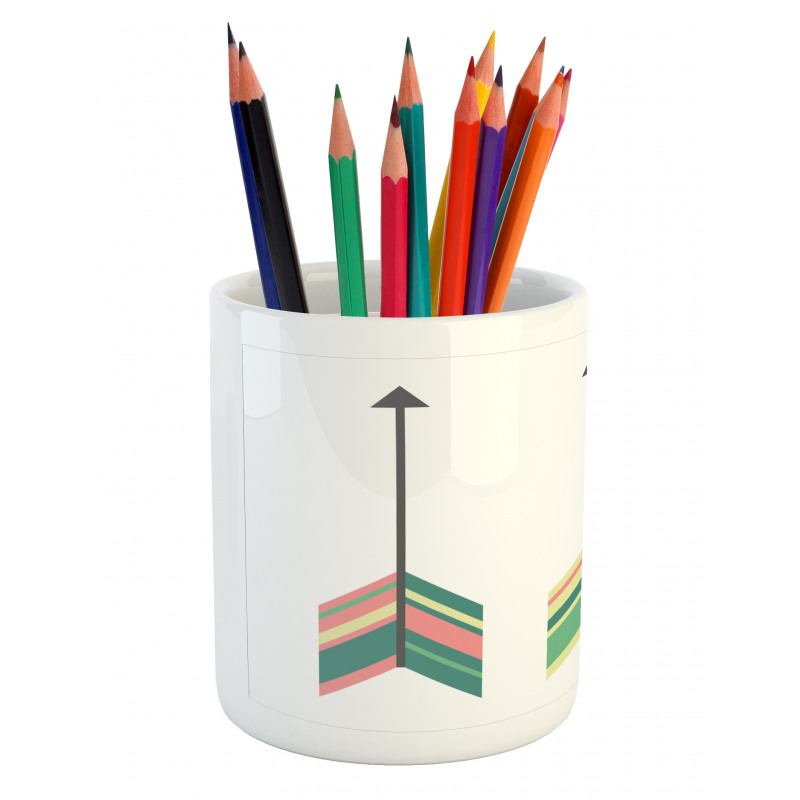 Colorful Symbol Illustration Pencil Pen Holder