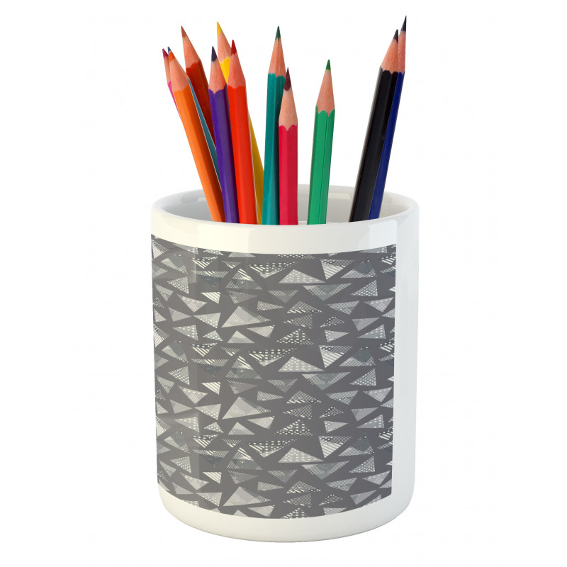 Monochrome and Grunge Pencil Pen Holder