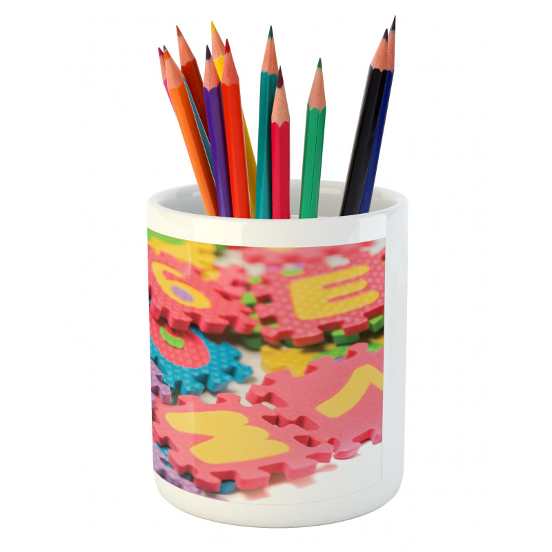 Close Shot of Foam Tools Pencil Pen Holder