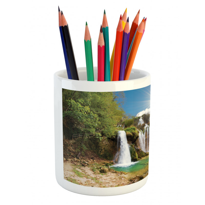 Magnificent Waterfalls Day Pencil Pen Holder