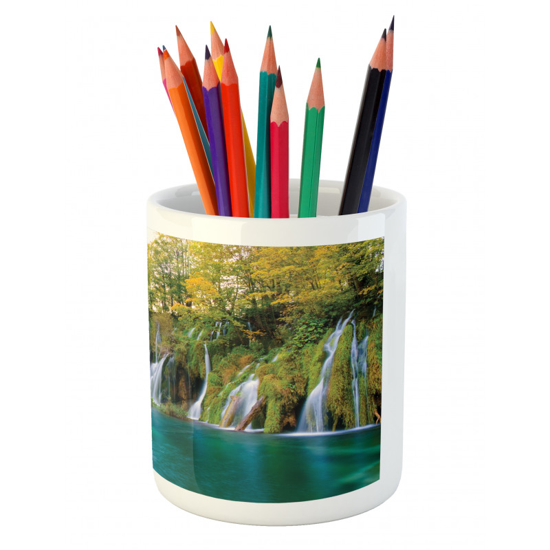 Many Small Waterfalls Photo Pencil Pen Holder