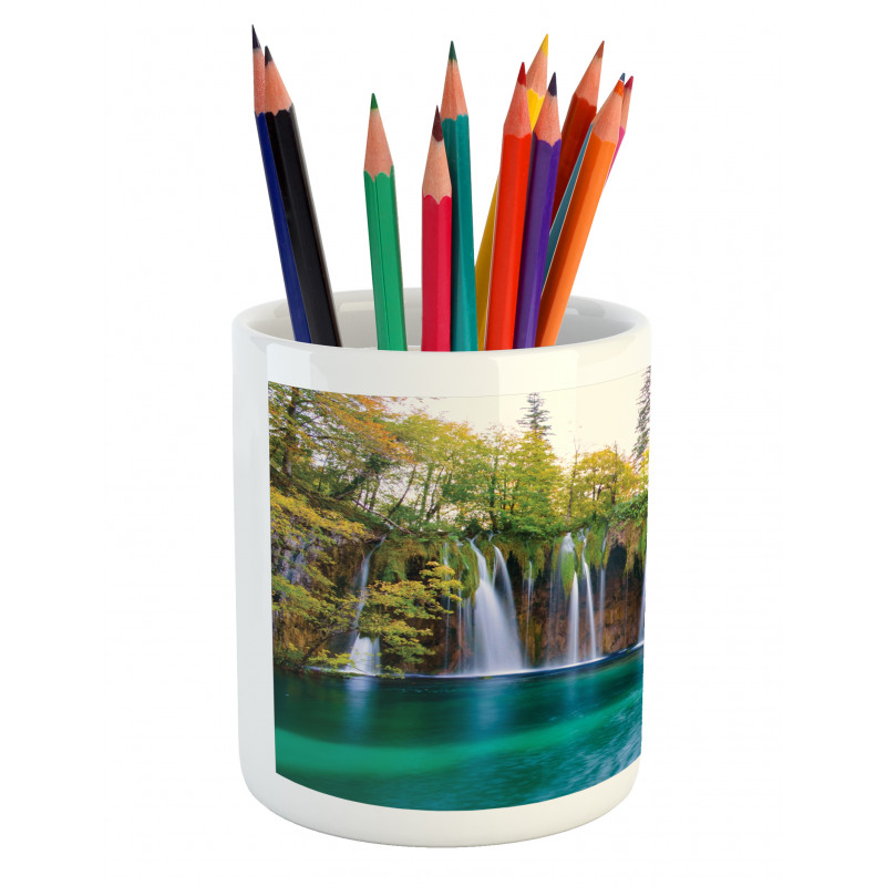 Many Small Waterfalls Photo Pencil Pen Holder