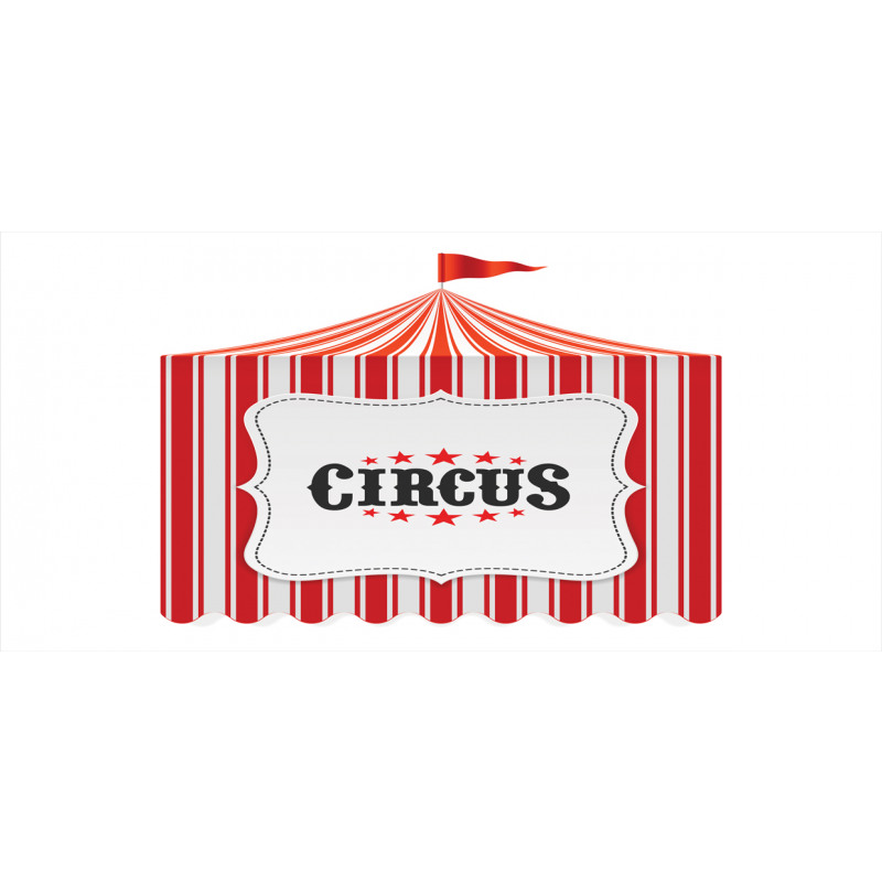 Circus Tent Flagpole Pencil Pen Holder