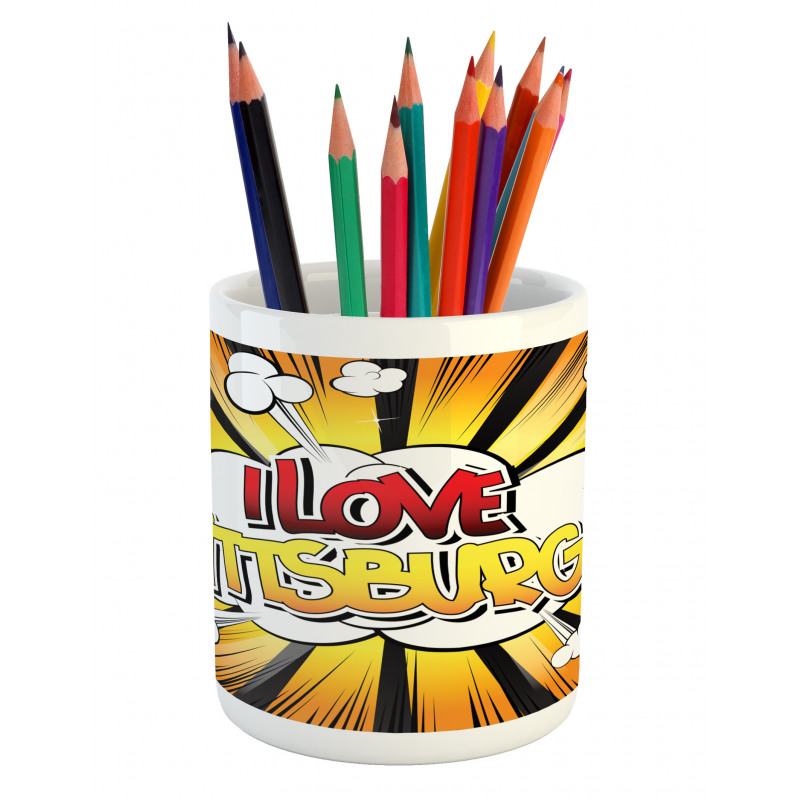 Comic Calligraphy Pencil Pen Holder