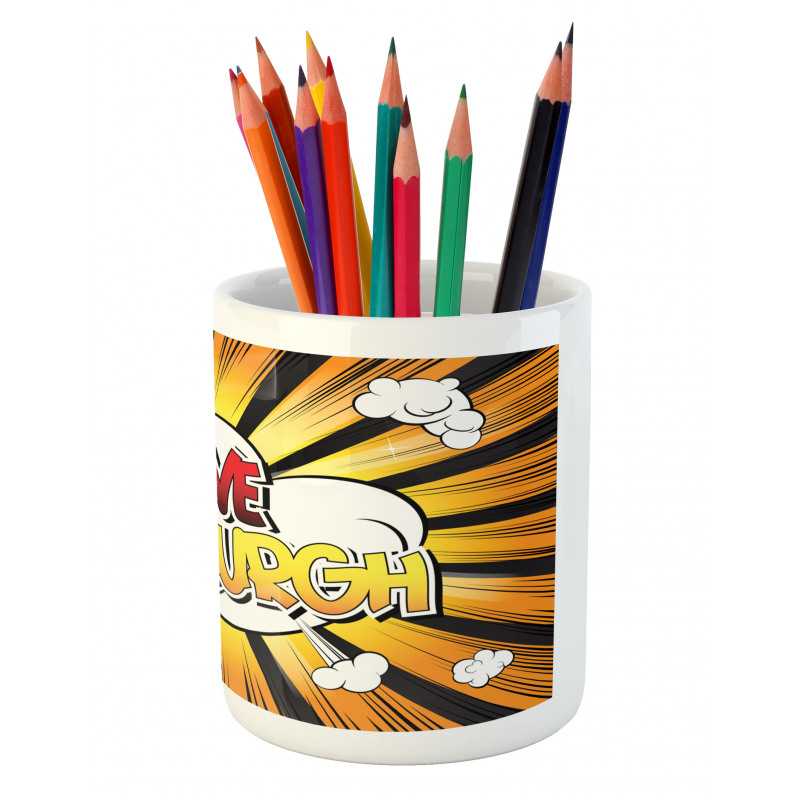 Comic Calligraphy Pencil Pen Holder