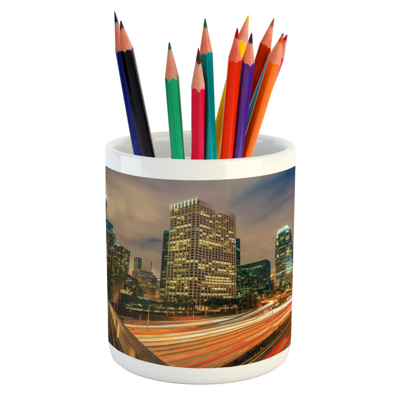 Los Angeles in Motion Blur Pencil Pen Holder