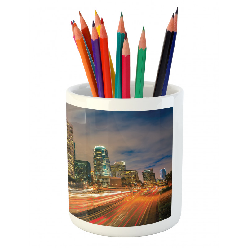 Los Angeles in Motion Blur Pencil Pen Holder