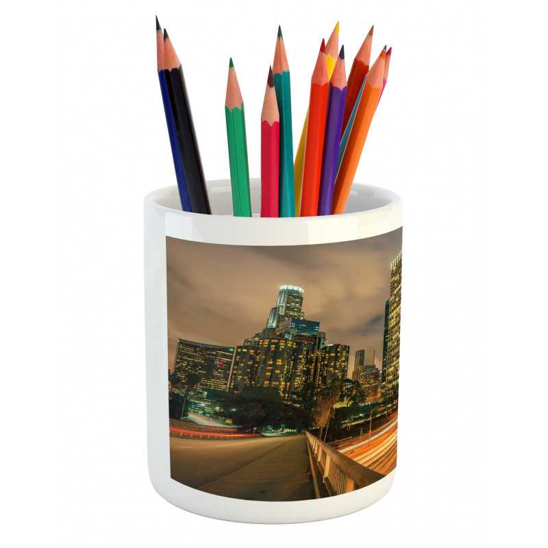 Los Angeles in Motion Blur Pencil Pen Holder