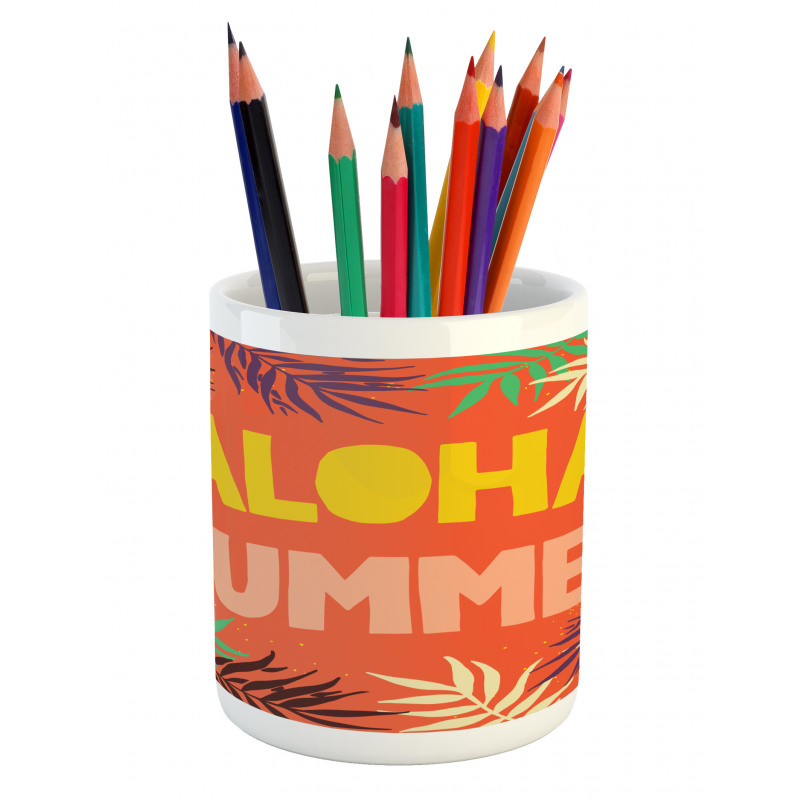 Aloha Summer Exotic Style Pencil Pen Holder