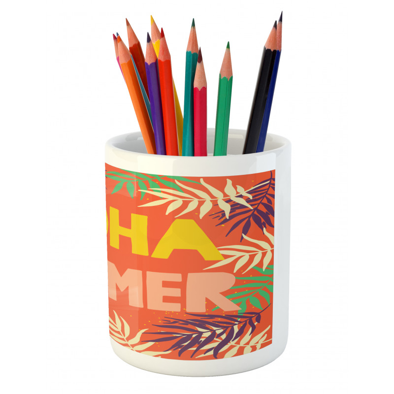 Aloha Summer Exotic Style Pencil Pen Holder