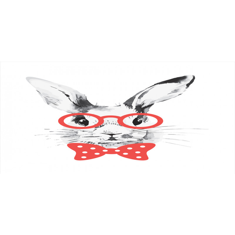 Nerdy Rabbit with Eyeglasses Pencil Pen Holder