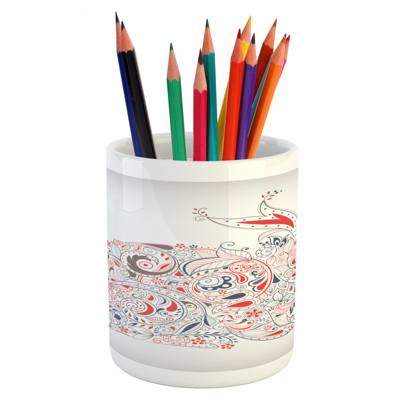 Ornamental and Strokes Pencil Pen Holder