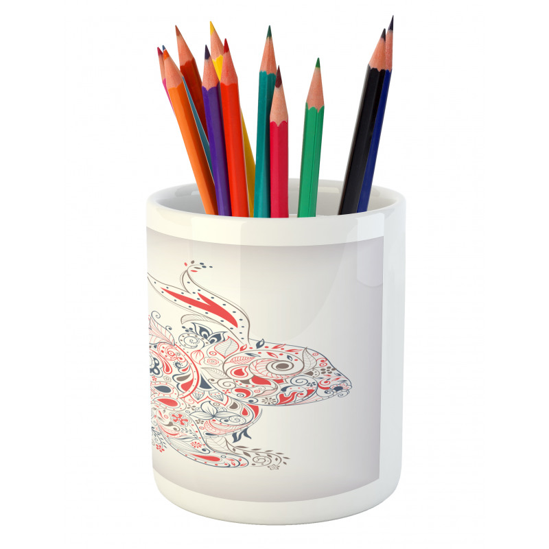 Ornamental and Strokes Pencil Pen Holder