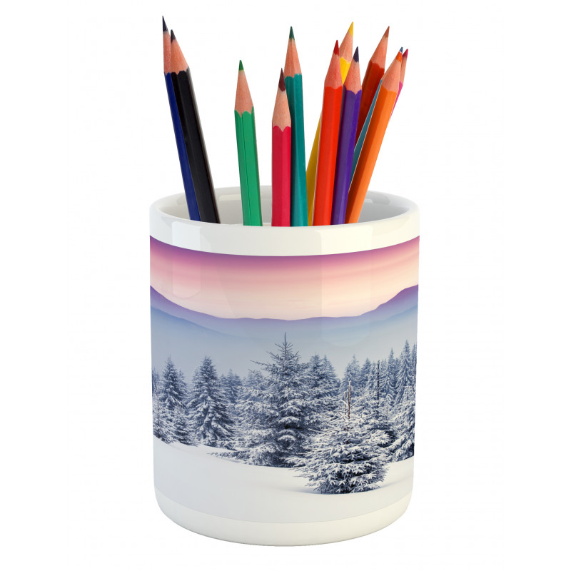 Dreamy Evening Landscape Pencil Pen Holder