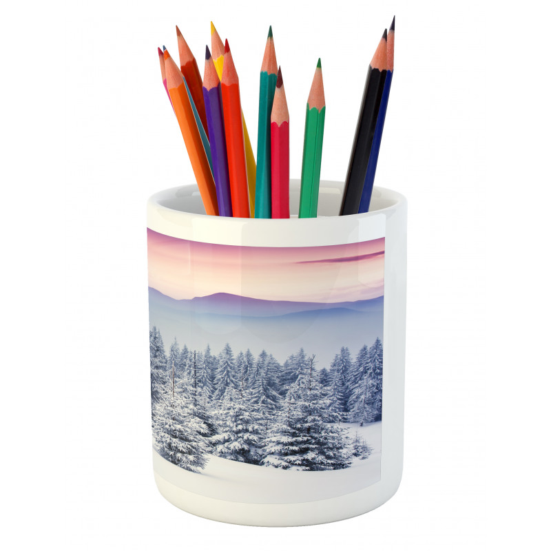 Dreamy Evening Landscape Pencil Pen Holder