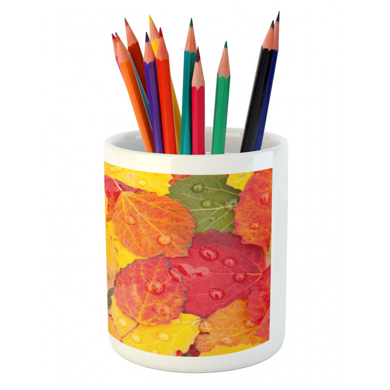 Close Shot Raindrops Pencil Pen Holder