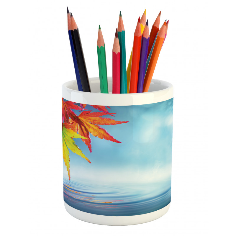 Water Dripping on Lake Pencil Pen Holder