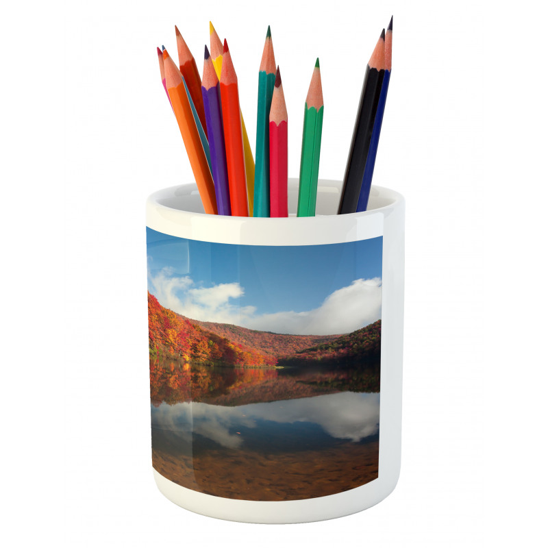 National Forest Scenery Pencil Pen Holder