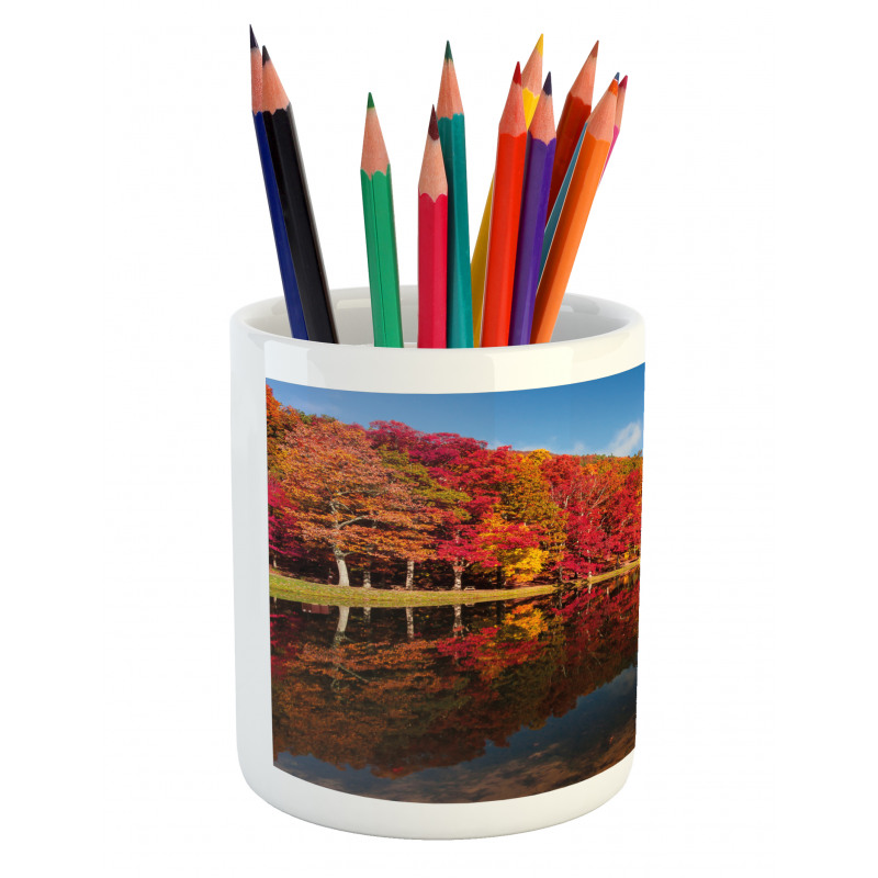 National Forest Scenery Pencil Pen Holder