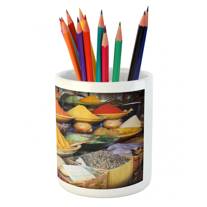 Colorful Kitchen Ingredients Pencil Pen Holder