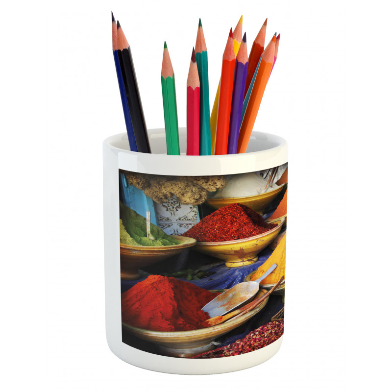 Colorful Kitchen Ingredients Pencil Pen Holder