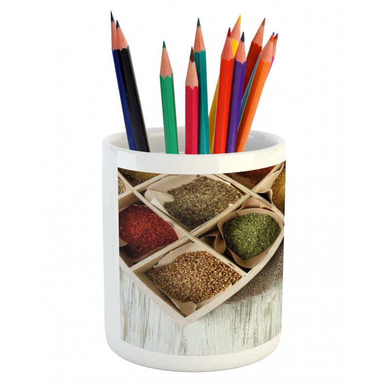 Box Design of Spices Shot Pencil Pen Holder