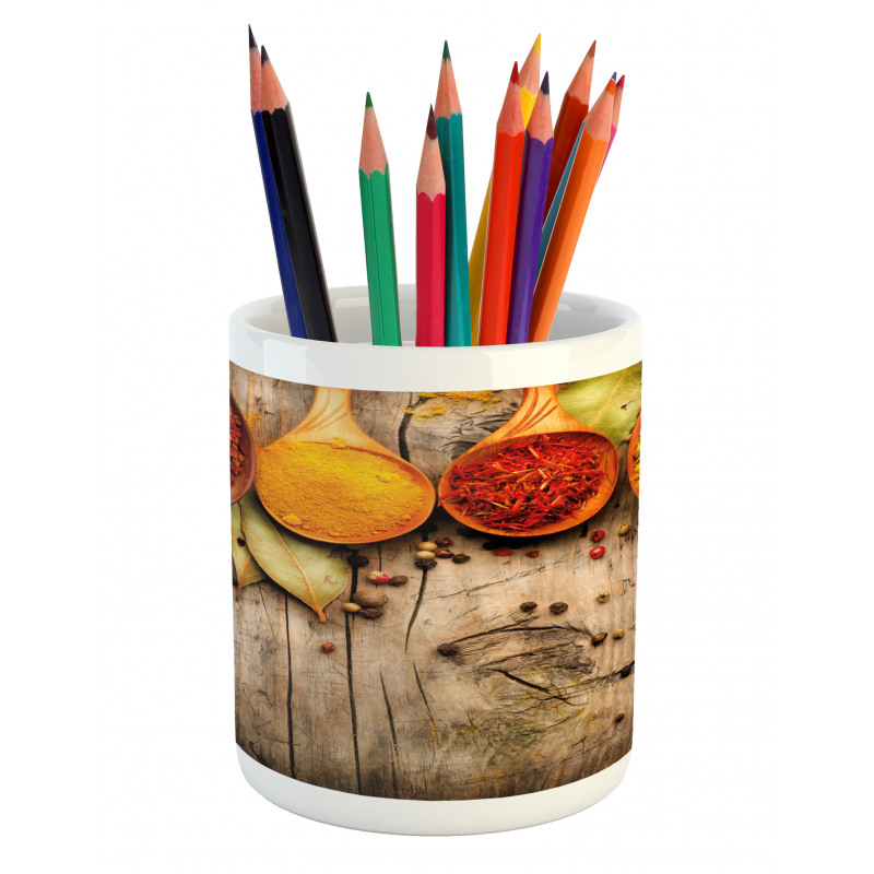 Saffron Turmeric Cinnamon Pencil Pen Holder