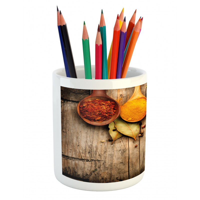 Saffron Turmeric Cinnamon Pencil Pen Holder