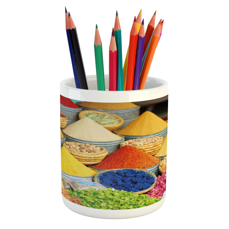 Group of Organic Herbal Items Pencil Pen Holder