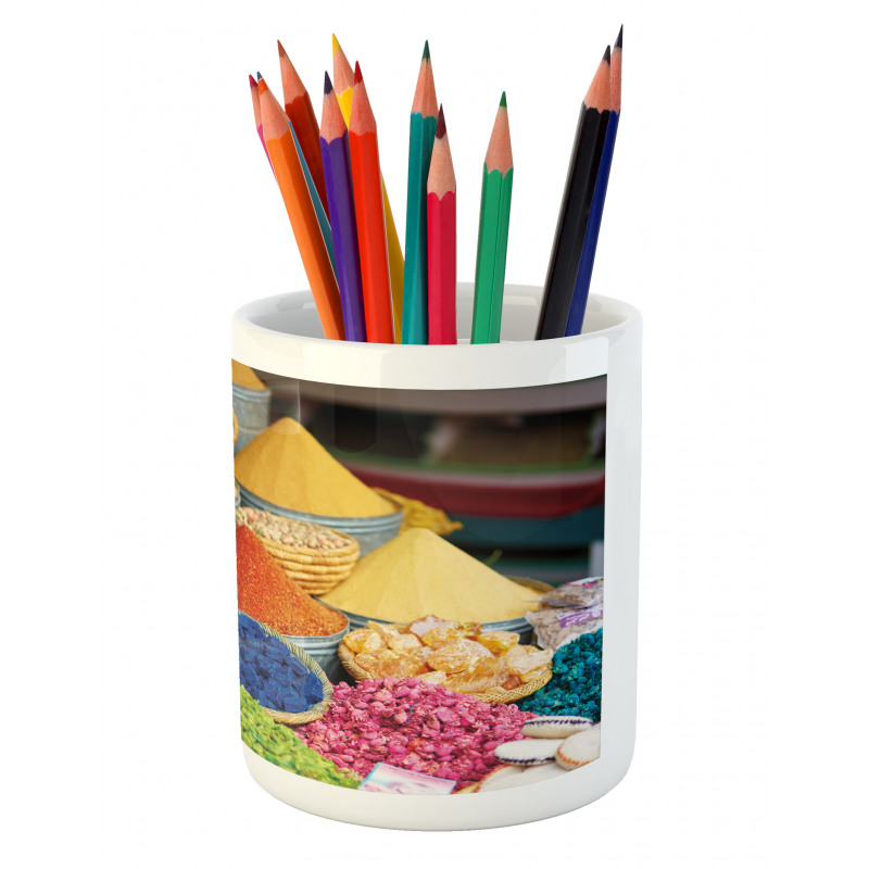 Group of Organic Herbal Items Pencil Pen Holder