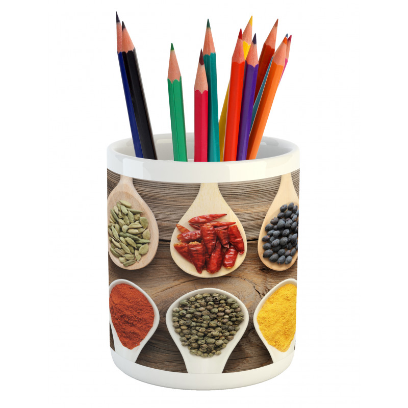 Spoonful of Aromatic Items Pencil Pen Holder