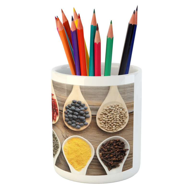 Spoonful of Aromatic Items Pencil Pen Holder