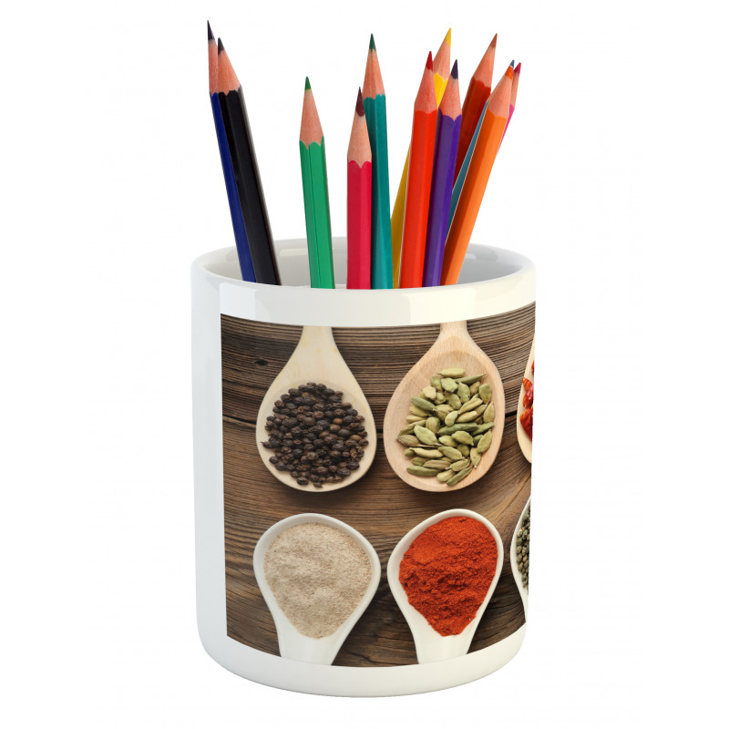 Spoonful of Aromatic Items Pencil Pen Holder