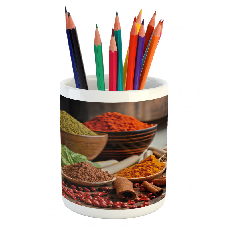 Varieties of Organic Items Pencil Pen Holder